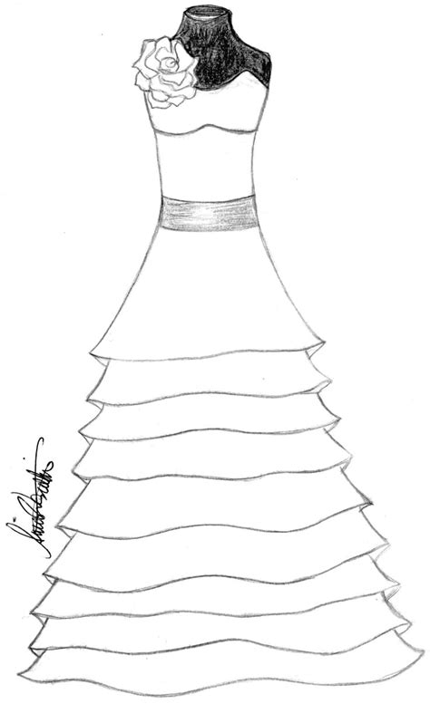 Desenhos De Vestidos De Noiva Para Colorir