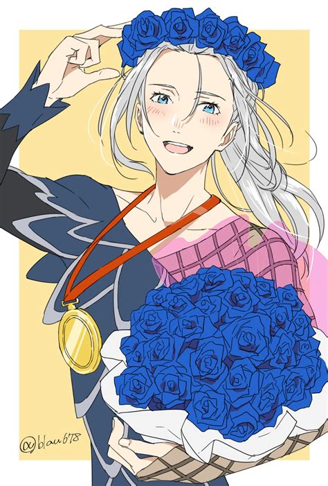 He was born in moscow, soviet. Victor Nikiforov w/ long hair | Yuri on ice, Anime, Yuri
