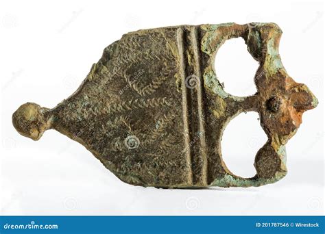 Ancient Chape Of A Sword Scabbard Possibly Medieval Stock Photography