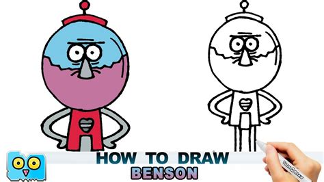 How To Draw Benson Regular Show Youtube