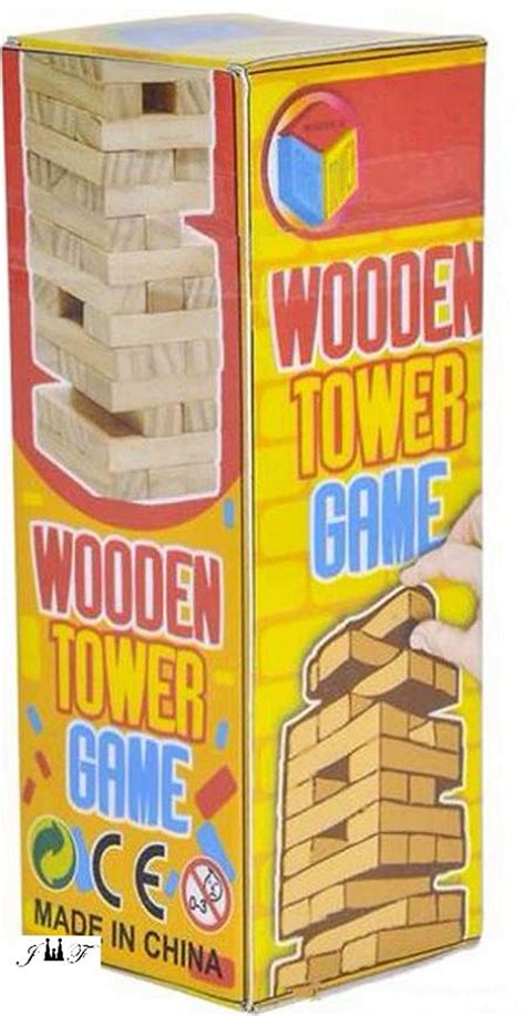 Tower Wood Block Stacking Game Ryseltoys
