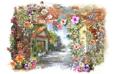 Spring Watercolor Desktop Wallpapers Top Free Spring Watercolor
