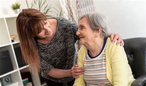Concept Of Elderly Support Stock Photo Image Of Visiting 175503270
