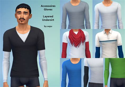 Mod The Sims Layered Undershirt For Males