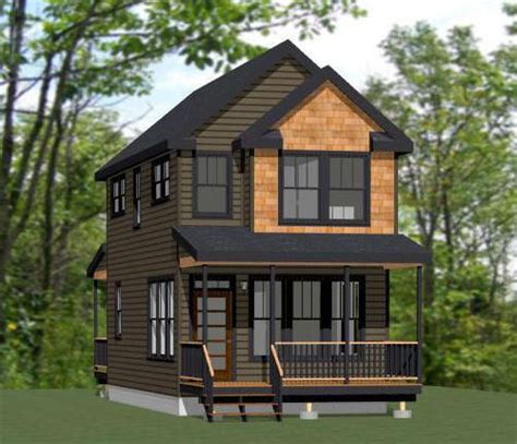 Small two story designs for narrow lots. Two Story Tiny House Plan | Tiny house cabin, Tiny house ...