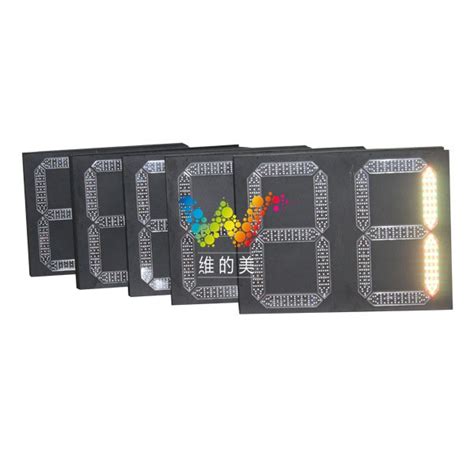Red Green Light 2 Digitals Led Traffic Countdown Timer Wide Way