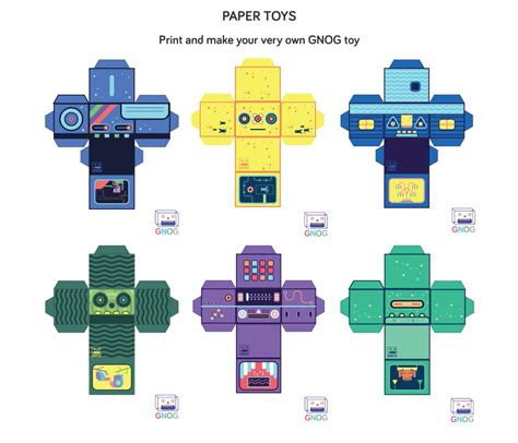 Paper Toy Template PDF Template