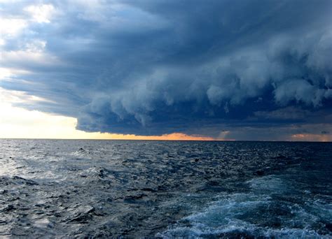 Lake Michigan In A Storm Us Geological Survey