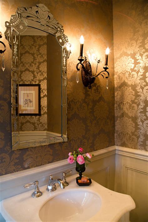 French Inspired Traditional Traditional Powder Room Seattle By