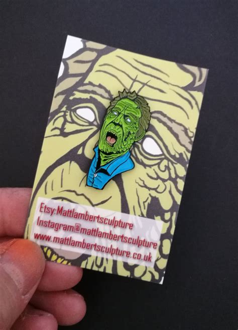 Zombie Soft Enamel Pin Horror Themed Lapel Pin Etsy