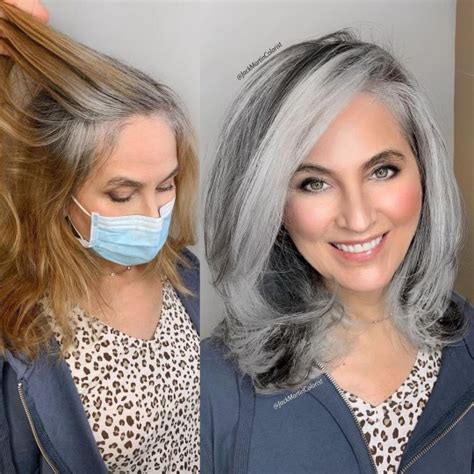 Colourist Transforms Womens Hair And Helps Them Embrace The Grey