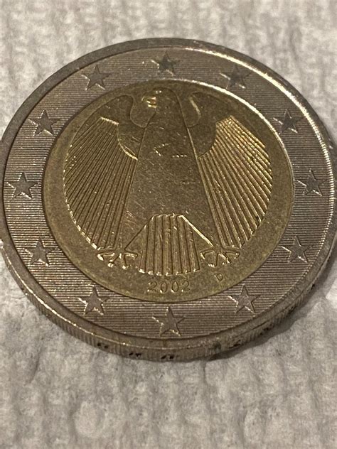 Rare 2002 G German 2 Euro collectible coin | Etsy