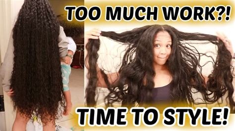 Finally Styling My Long Curly Hair Curly Hair Routine Youtube
