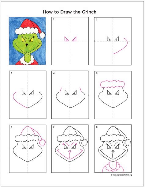 Search Results For The Grinch Face Outline Calendar 2015