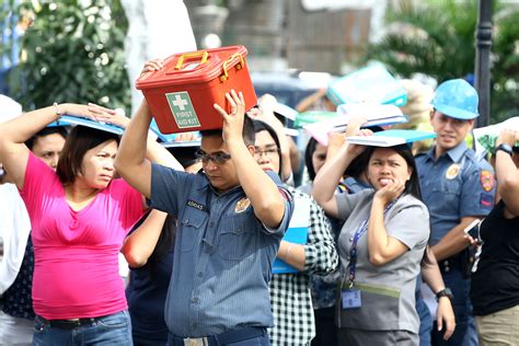 These explosions may be set off to break rock while making tunnels for roads, railroads, subways, or mines. NDRRMC conducts 4th quarter Nationwide Earthquake Drill