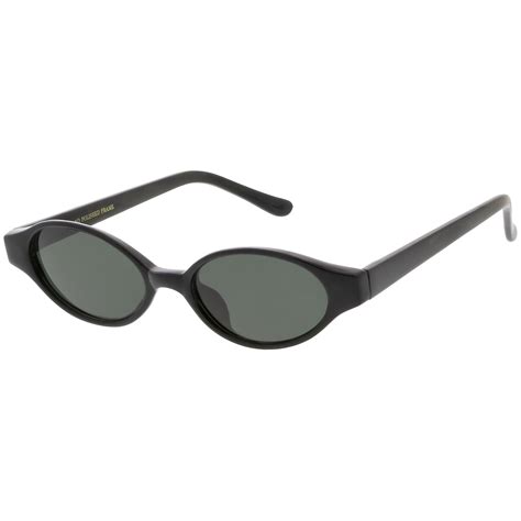 True Vintage Small Oval Sunglasses Neutral Colored Round Lens 47mm Sunglass La