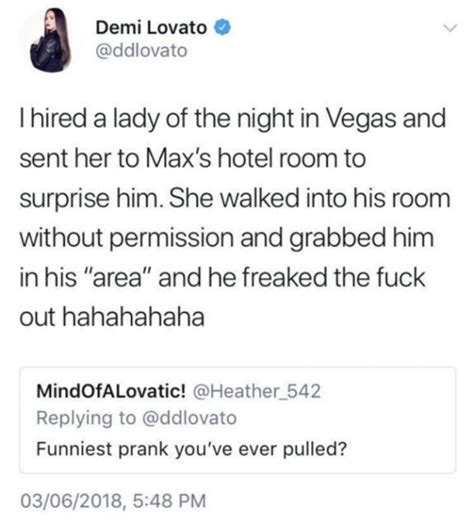 Demi Lovato Apologizes To Fans After Sharing Funniest Prank She Ever