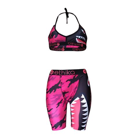 2021 Ethika Women Designer Swimwear Sports Bra Shorts Trunks Brand