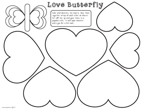 Printable Cut Out Valentines Day Crafts