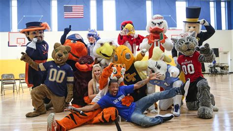 Acc Mascots Visit Charlotte Elementary School Charlotte Business Journal