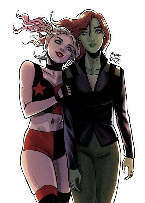 [artwork] poison ivy and harley quinn by leendraws r dccomics