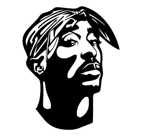 Free Tupac Stencil Black And White Download Free Tupac Stencil Black