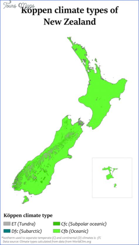 New Zealand Climate Map