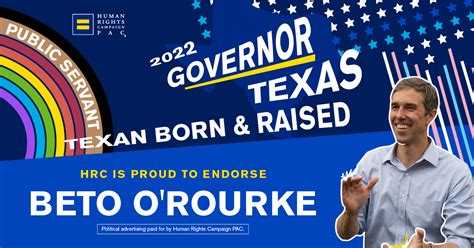 Human Rights Campaign Endorses Beto Orourke For Texas Governor Human