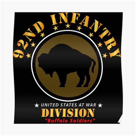 Army 92nd Infantry Division Buffalo Soldiers Wo Ds Poster By
