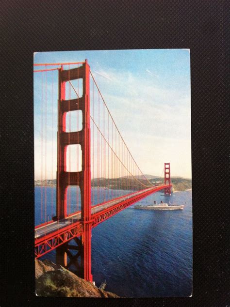 Vintage Golden Gate Bridge Postcard Vintage By Mailmebazaar