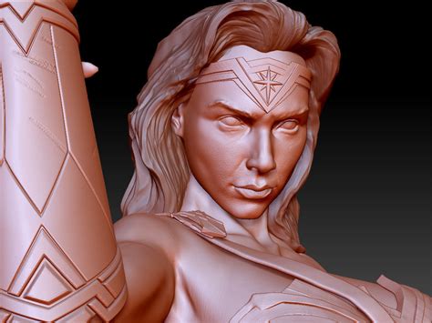 Wonder Woman Gal Gadot Bust 3d Model 3d Printable Cgtrader