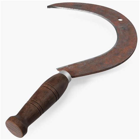 Hand Sickle Rusty 3d Model 24 3ds Blend C4d Fbx Max Ma Lxo