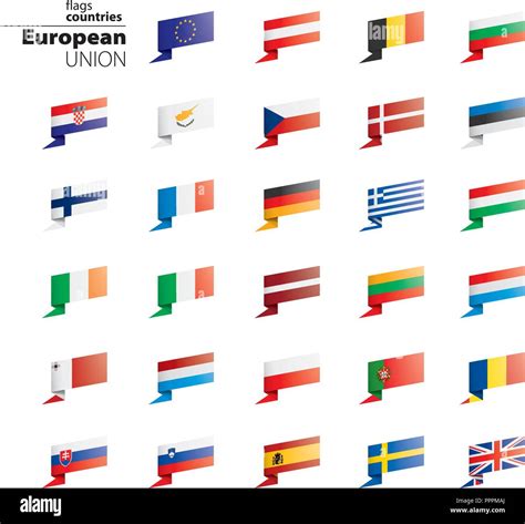 Flags Of The European Union Vector Illustration Stock Vector Image