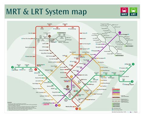 Singapores Land Transport New Mrt Map