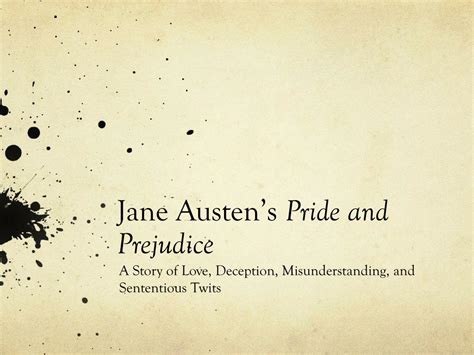 PPT Jane Austens Pride And Prejudice PowerPoint Presentation Free Download ID