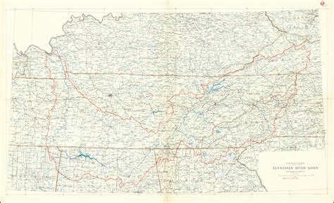 Tennessee River Basin Compiled From State Maps Of The Us Geological
