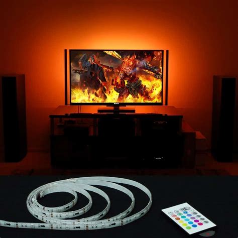 Whether you want to add a little extra glow to your pc or your tv, or just want some tasteful accent lighting around your home or office, led light strips are an easy, affordable way to add some style. LED szalag TV - monitor háttérvilágítás - RGB - LEDen ...