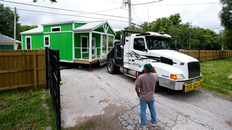 First Tiny Home For Homeless Community Arrives At Eden Village Ii