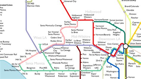 The Most Optimistic Possible La Metro Rail Map Of 2040 Curbed La