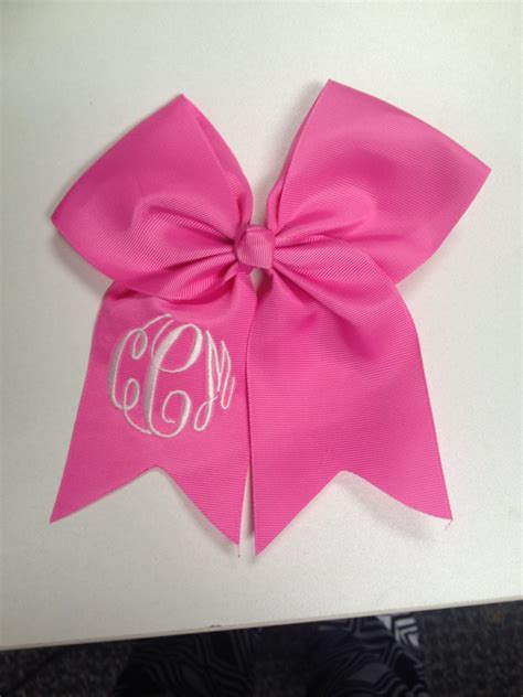 Monogrammed Hair Bows