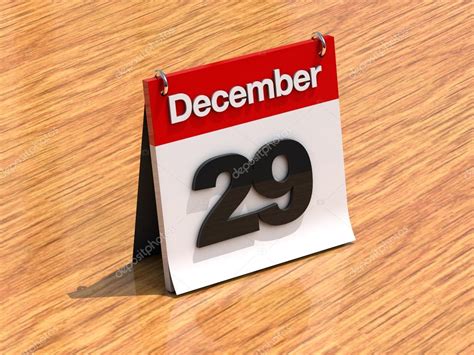 Calendar On Desk December 29th — Stock Photo © Kasiastock1 17214819