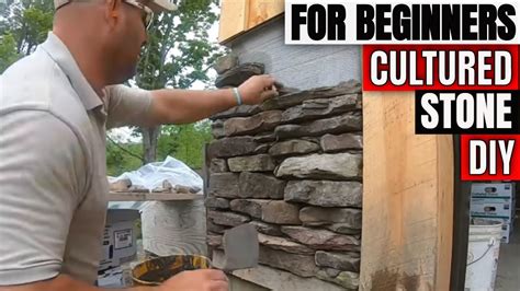 How To Install Cultured Stone Veneer For Beginners Part 1 On A