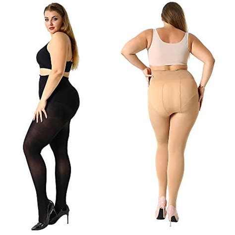 buy high waist tights manzi plus size stockings for women girls super opaque thigh high