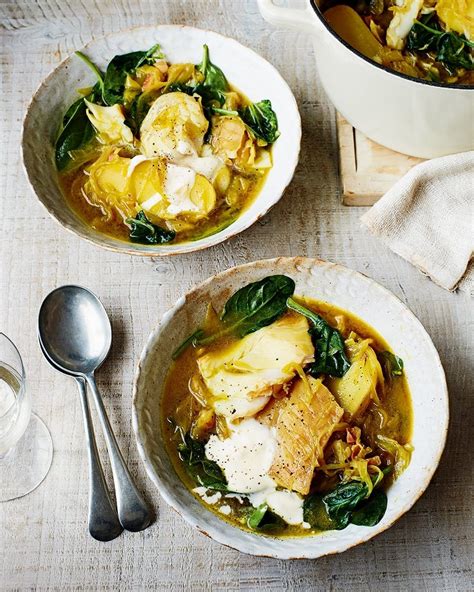 Smoked haddock and jersey royal stew recipe | delicious ...