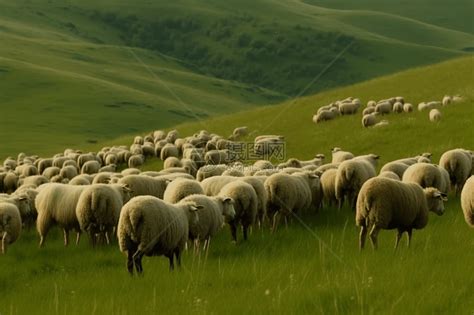 放牧的绵羊高清图片下载 正版图片600039648 摄图网