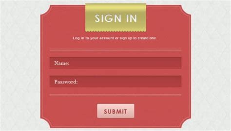 30 Free Login Form Psd Templates