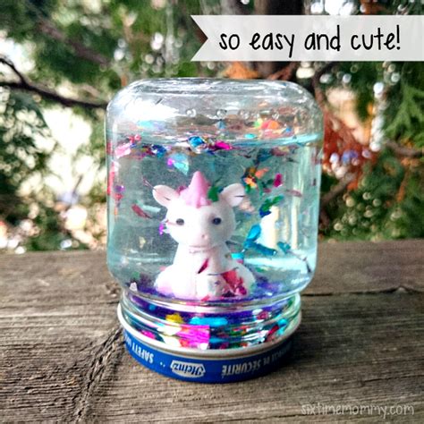 Easy And Adorable Homemade Mini Snow Globes Six Time Mommy And Counting