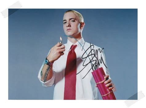 Signed Eminem Slim Shady Autographed Original Photo 7 Inches Collection