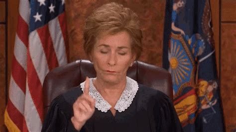 Judge Judy Finger Wave GIF Judge Judy Finger Wave Wait Discover Share GIFs