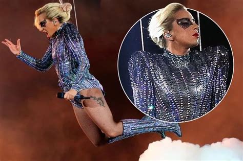 Watch Lady Gaga S Flawless Super Bowl Half Time Performance As She Flies Into Stadium And Powers